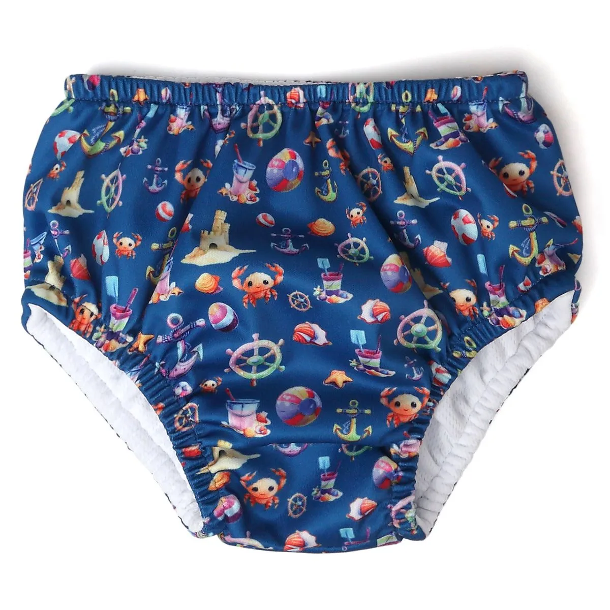 wasbare zwemluier blauw